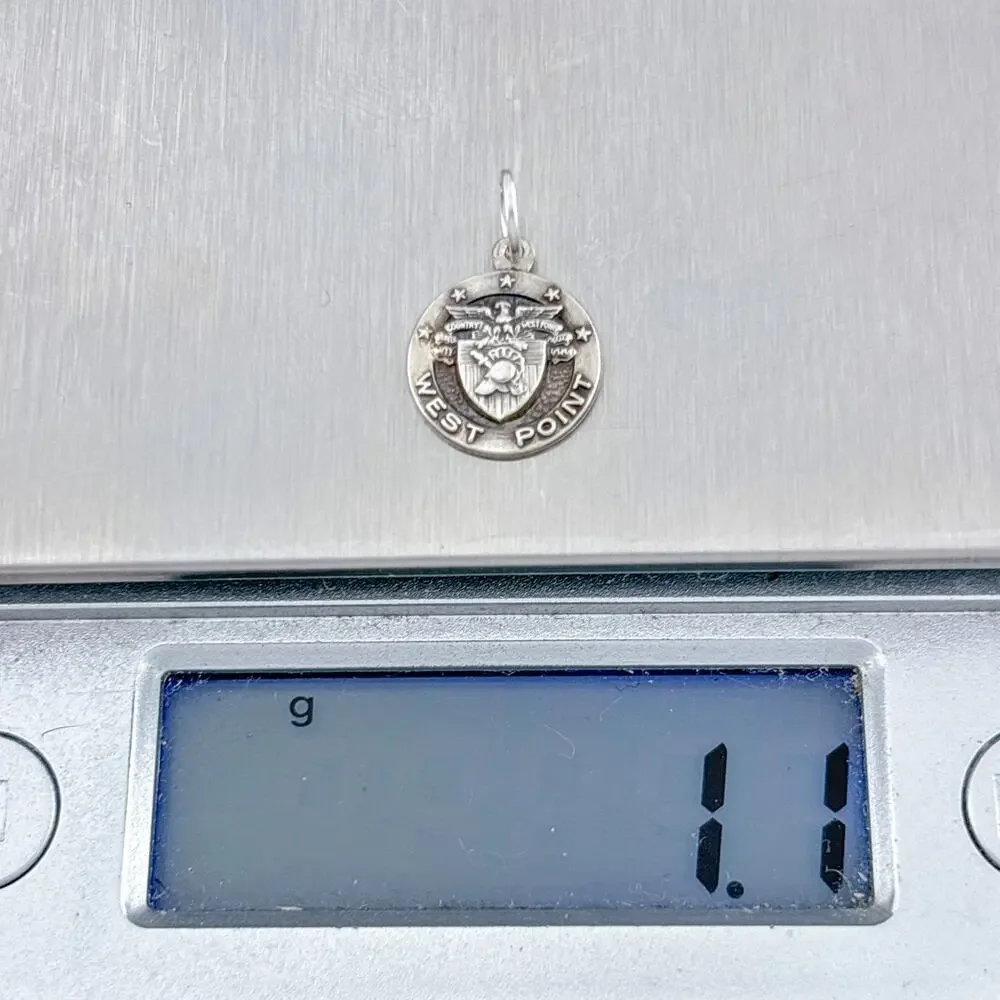 Vintage Sterling Silver 925 West Point USMA Charm Pendant_9